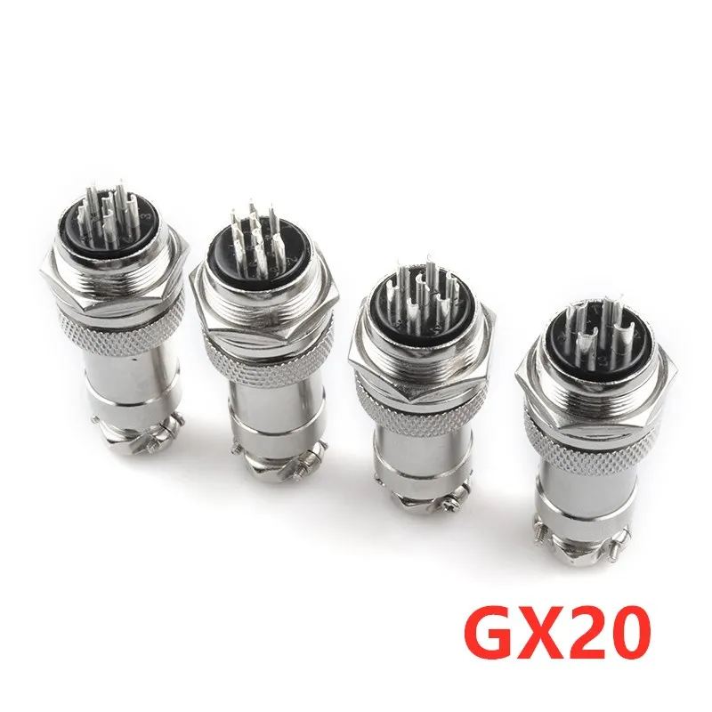 Variantes de pines del conector GX20