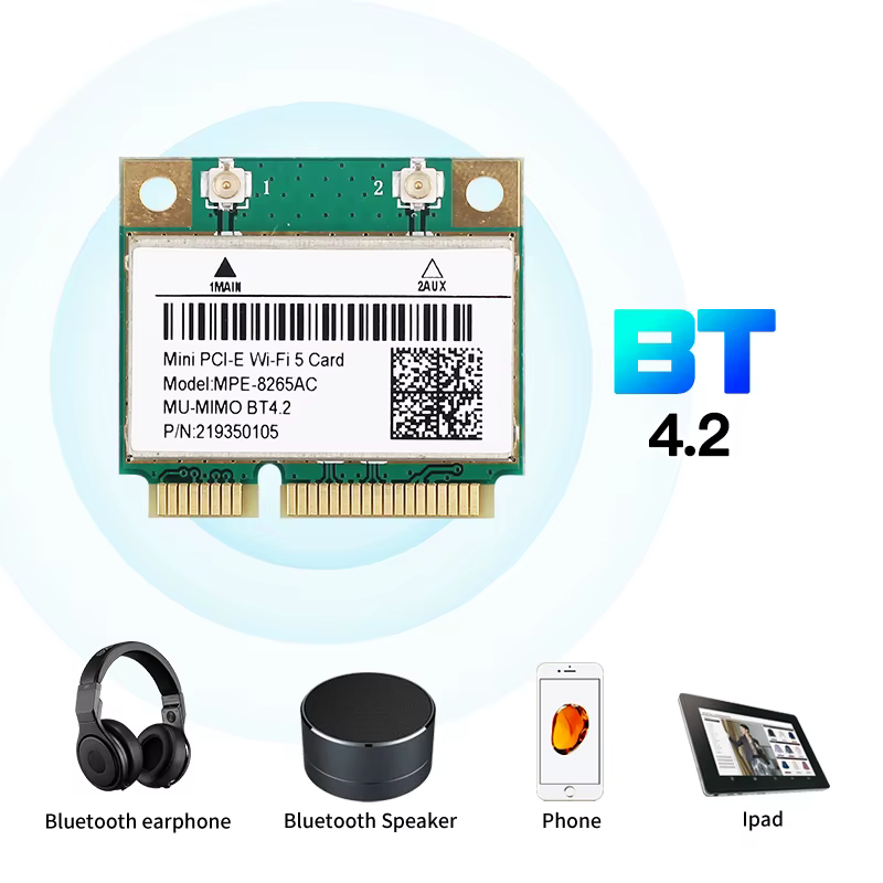 Tarjeta instalada en ranura PCI‑E