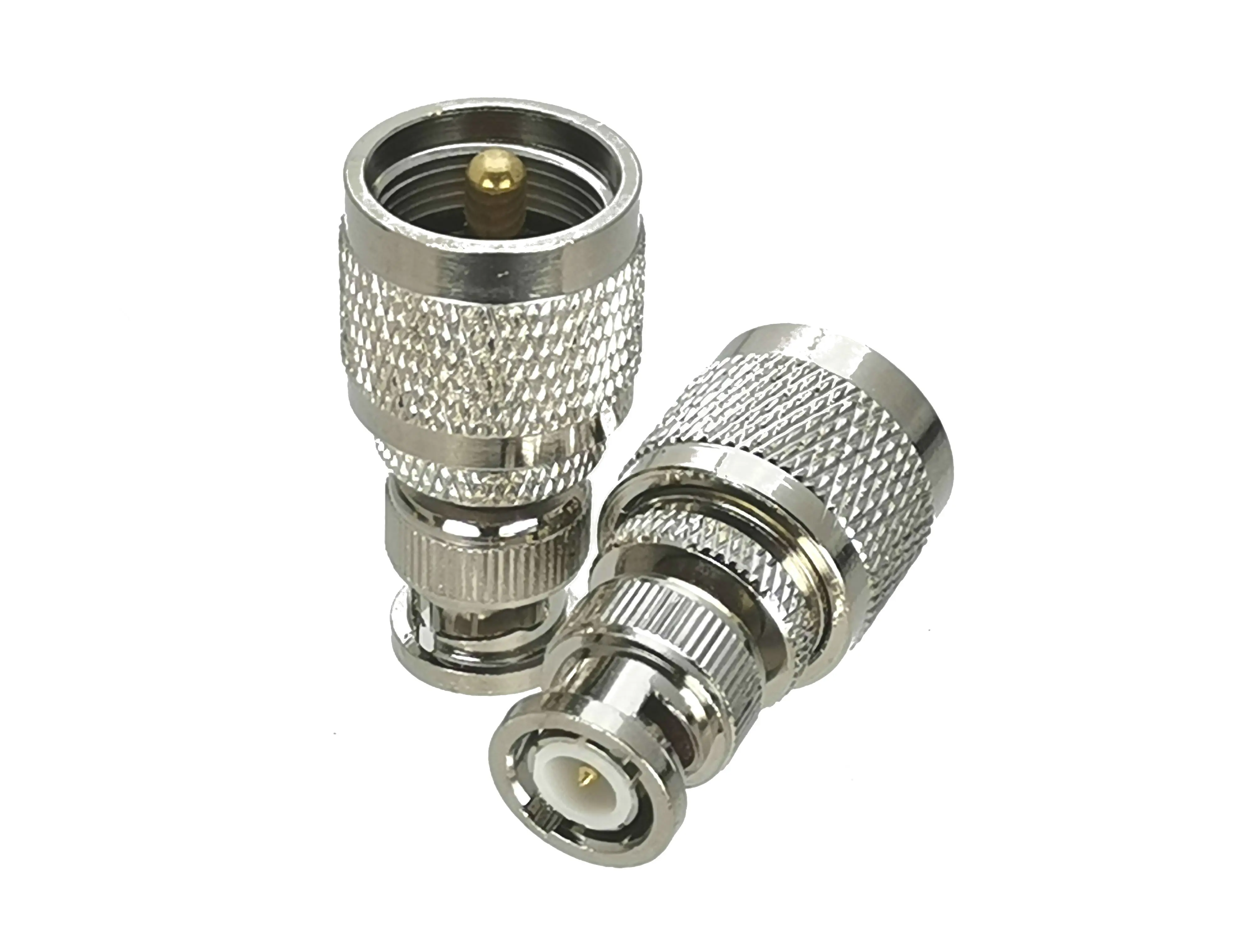 Adaptador BNC macho a UHF PL259 macho