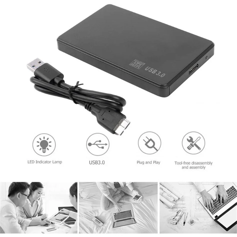 Caja abierta mostrando el conector SATA interno