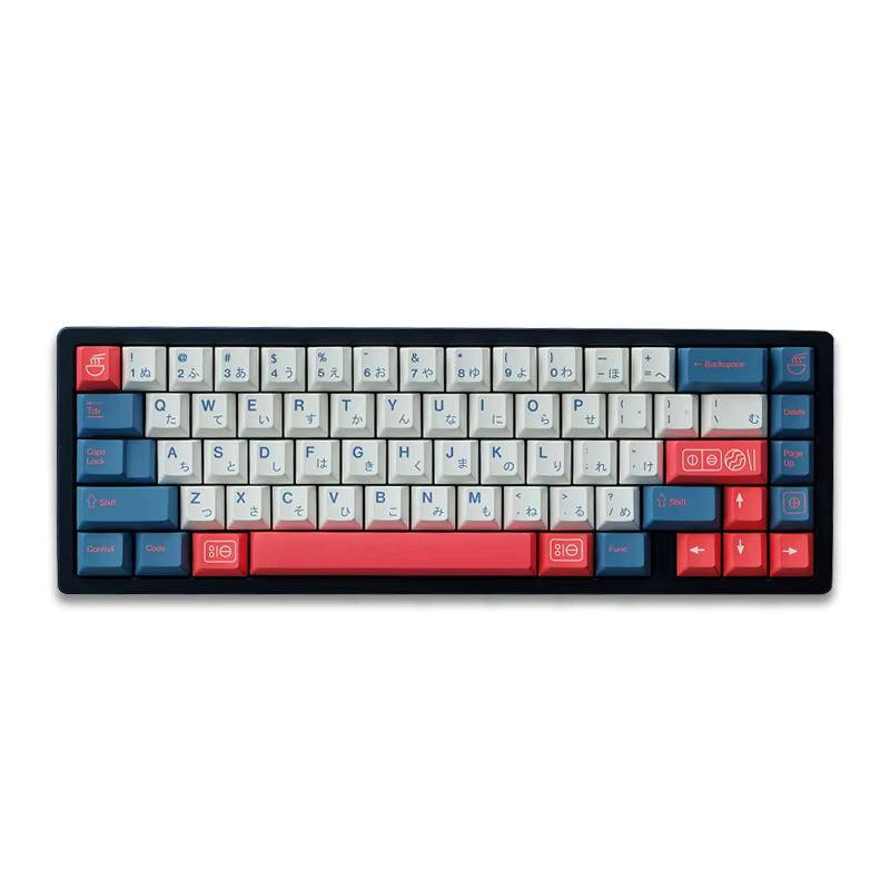 Teclas PBT en perfil cereza con colores bento