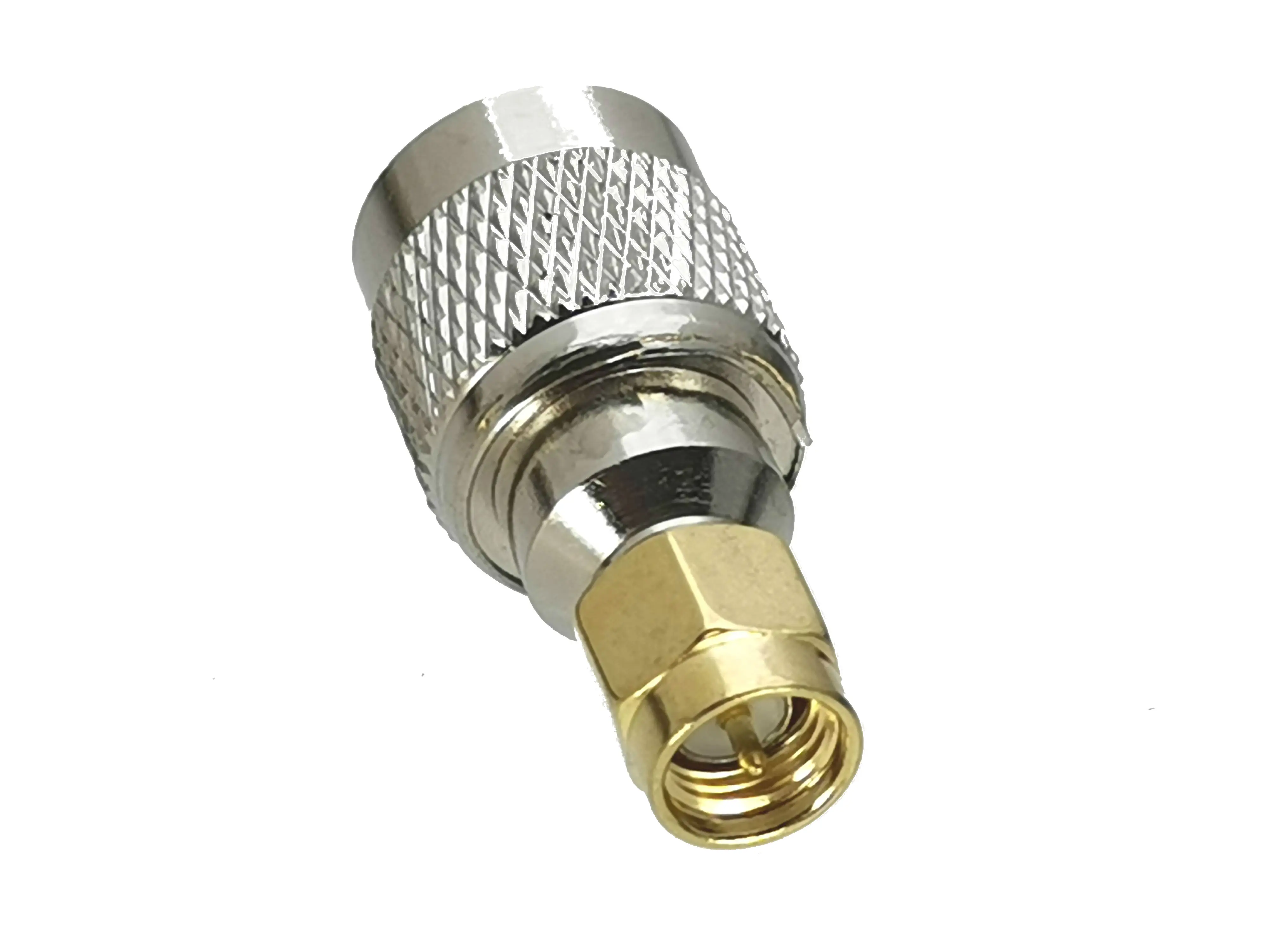 Adaptador SMA macho a TNC macho detalle rosca