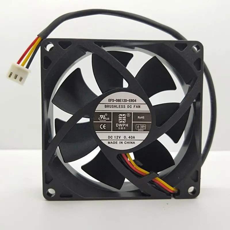 VentiladorDwph EFS-08E12D vista frontal 80x80mm
