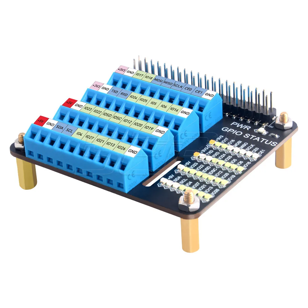 Placa de expansión GPIO Raspberry Pi con terminales atornillables - imagen 4