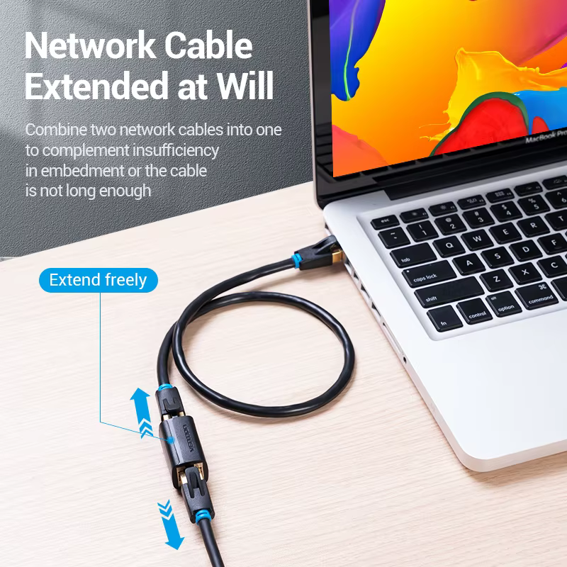 Vention Conector RJ45 Hembra Cat7/6/5e - Extensor Ethernet 8P8C - imagen 2