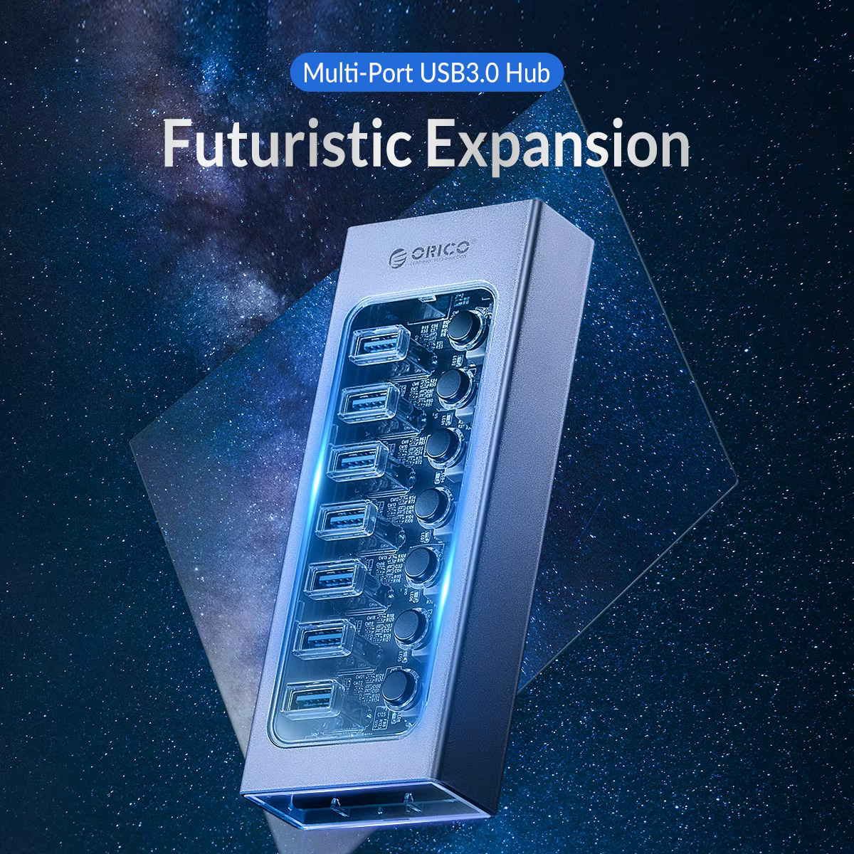 Vista general del HUB USB 3.0 de Orico