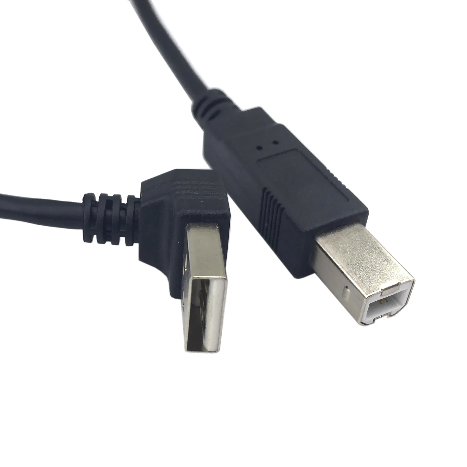 Cable USB 2.0 Tipo B Macho Ángulo Recto para Impresora y Disco Duro - imagen 5