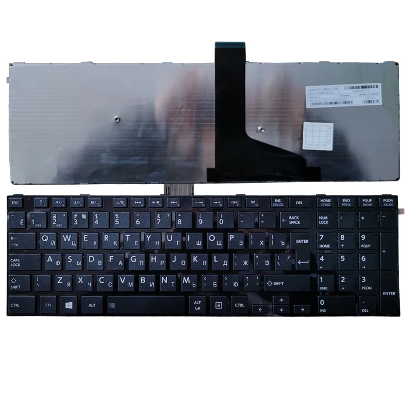 Teclado de portátil Toshiba negro