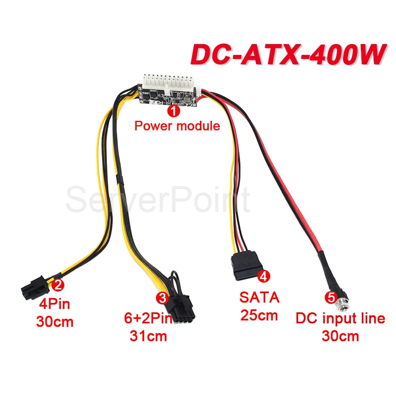 Fuente Alimentación DC-DC ATX Mini ITX 12V para PC - imagen 3