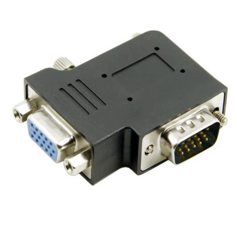 Detalle del conector VGA Macho a Hembra
