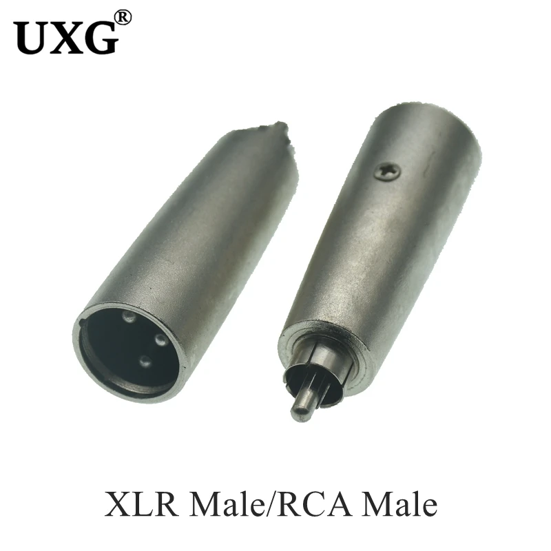 Adaptadores UXG mostrando su longitud y construcción niquelada