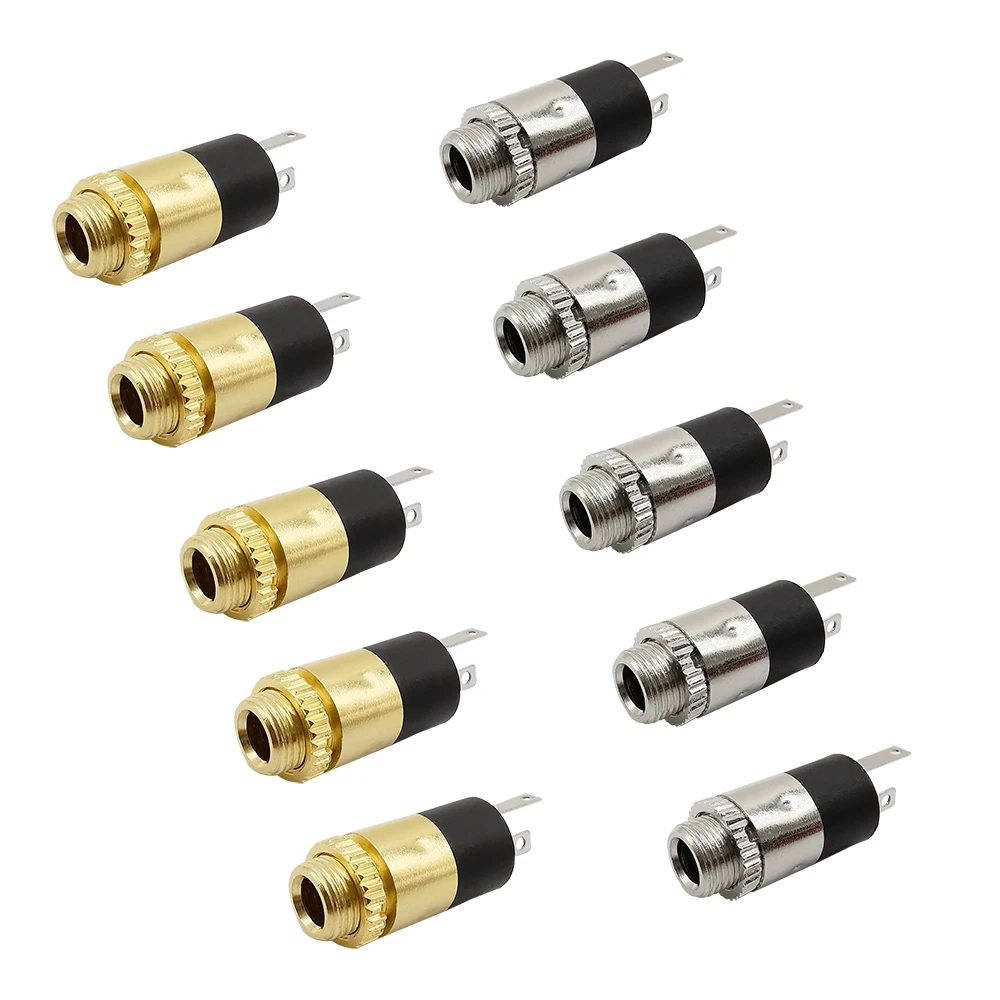 Conector Jack Hembra 3,5 mm PJ-392 con Rosca para Auriculares
