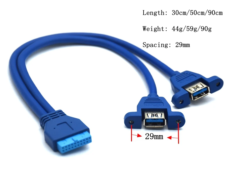 Conexión del cable a la cabecera de 20 pines de la placa base