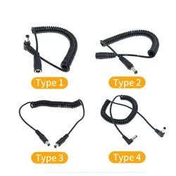 Cable de alimentación CC retráctil macho 5,5 x 2,1 mm