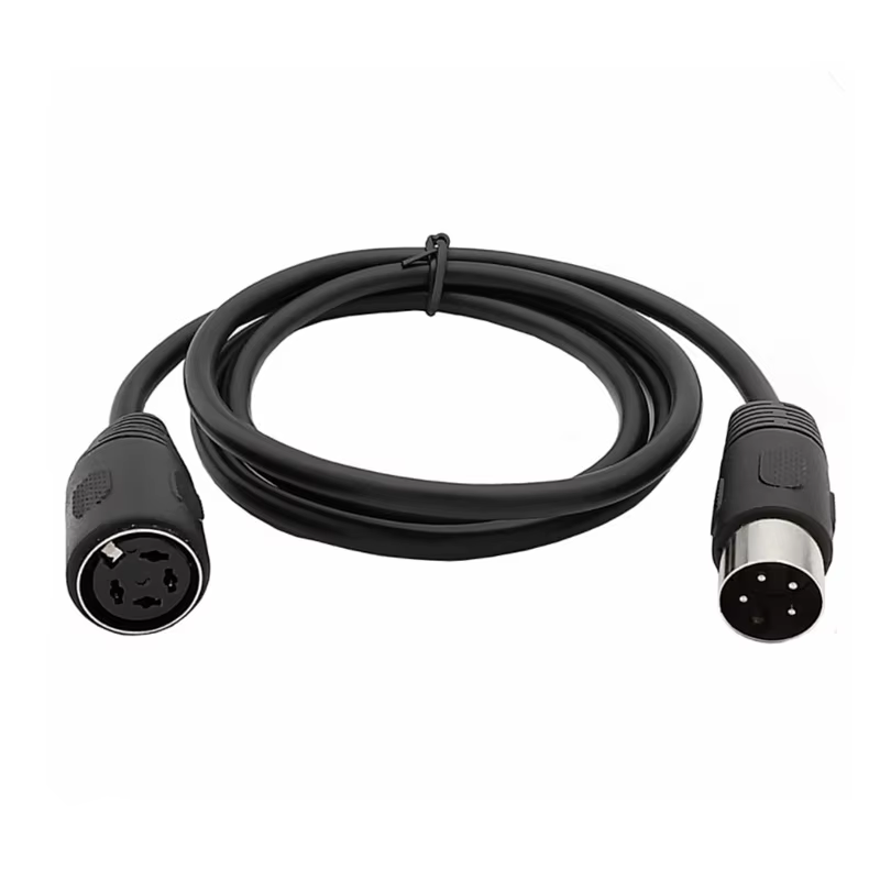 Conector Din 4pin macho‑macho y macho‑hembra