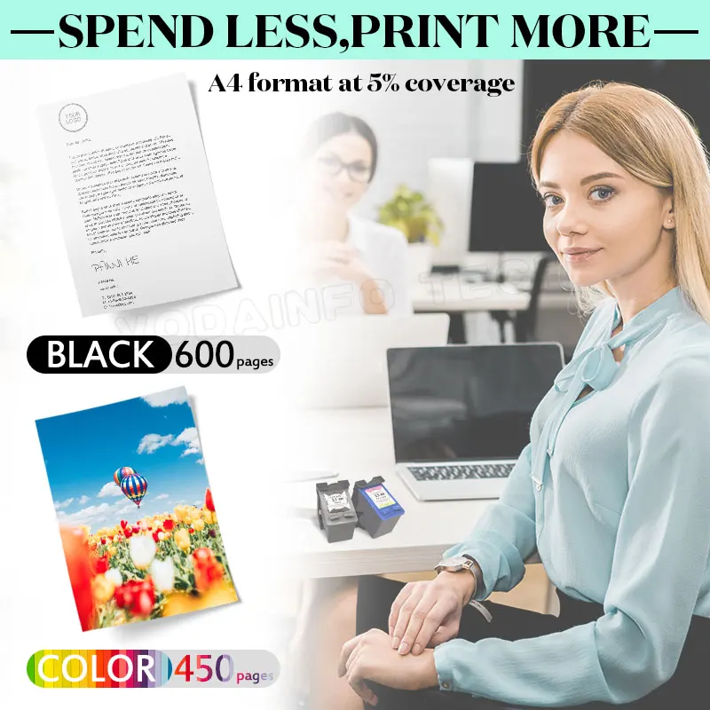 HP 21XL Cartucho Tinta – Deskjet F2280 F4180 F4100 F2100 F2200 F300 - imagen 2