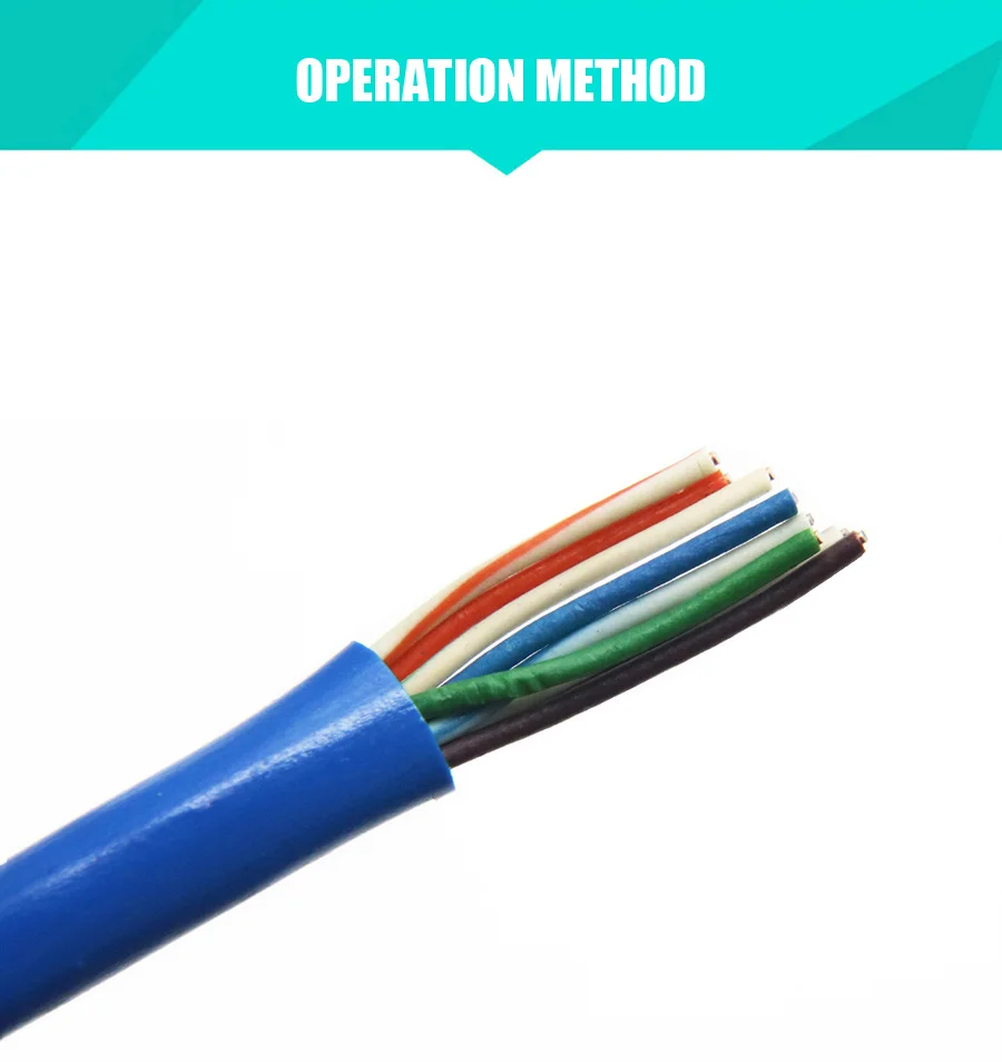Vista inferior del conector