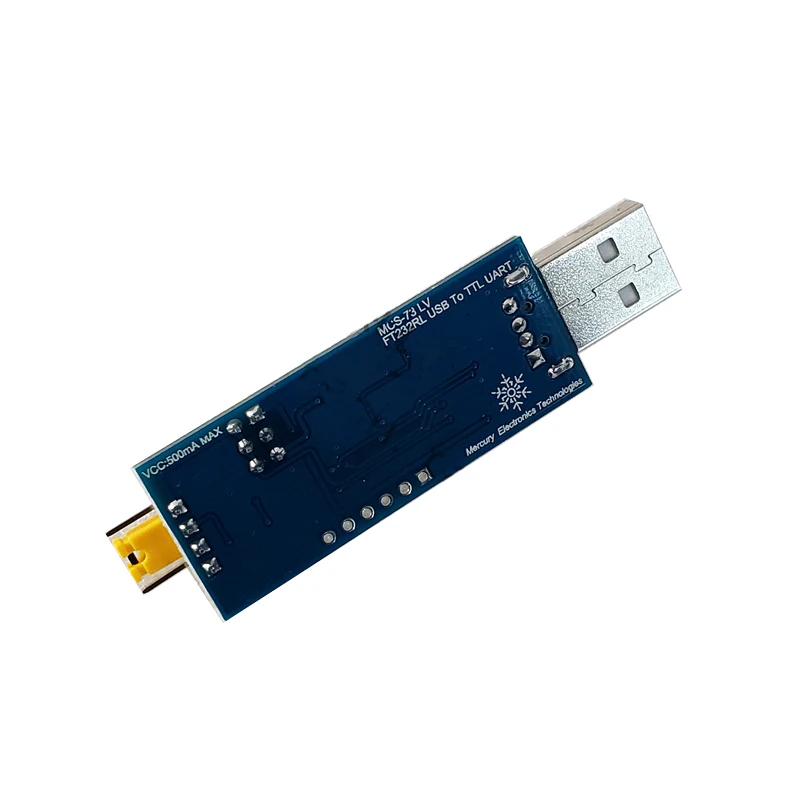 Adaptador FTDI vista lateral con cables