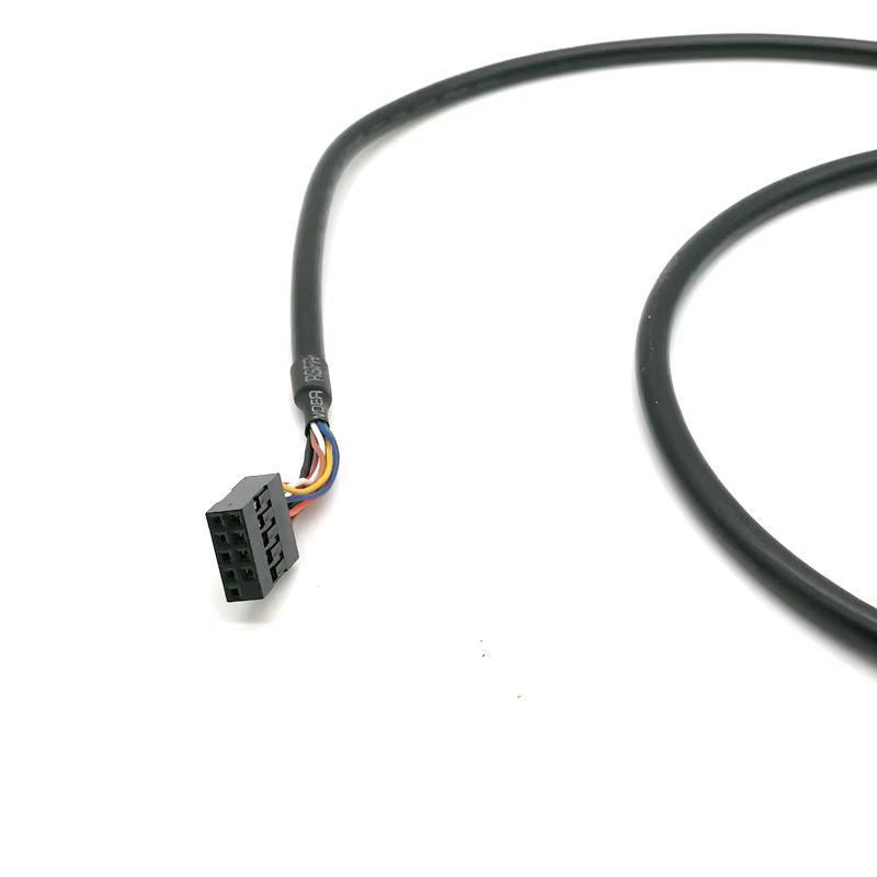 Panel frontal y conectores USB