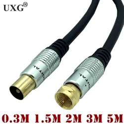 Cable Coaxial Tipo F Antena Satélite TV Premium Alta Definición