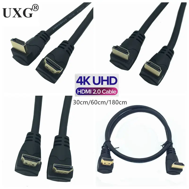 Cable HDMI UXG 90° frente