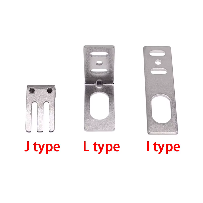 Soporte tipo L para sensor cilíndrico