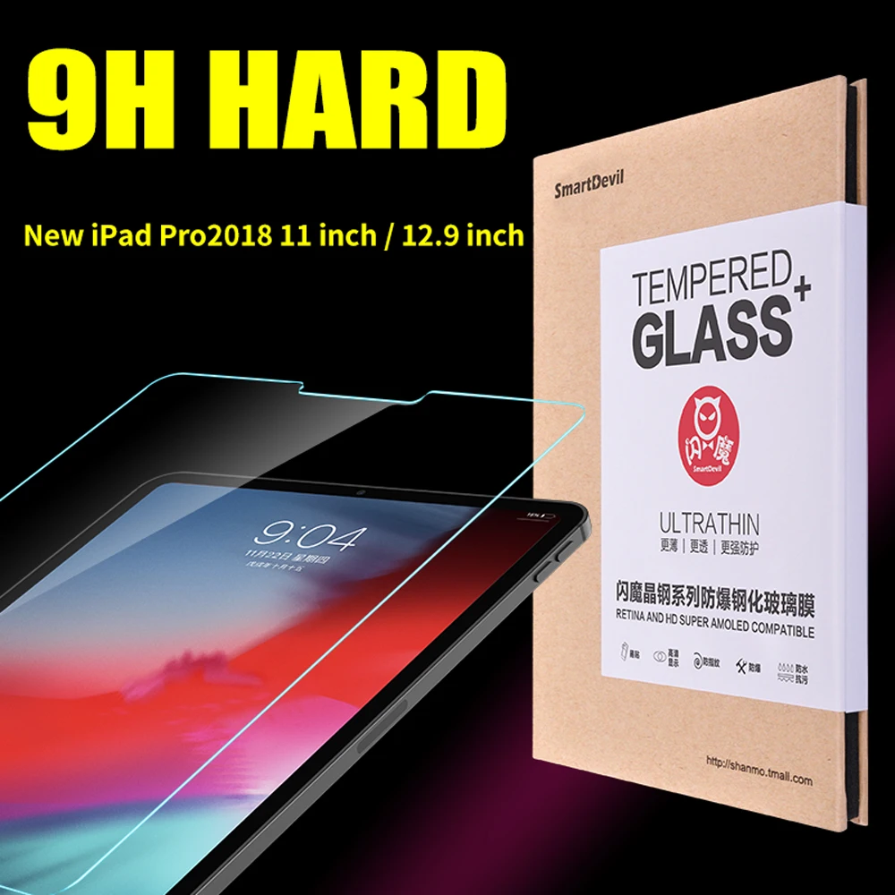 SmartDevil Cristal Templado iPad Pro – Protector Pantalla HD
