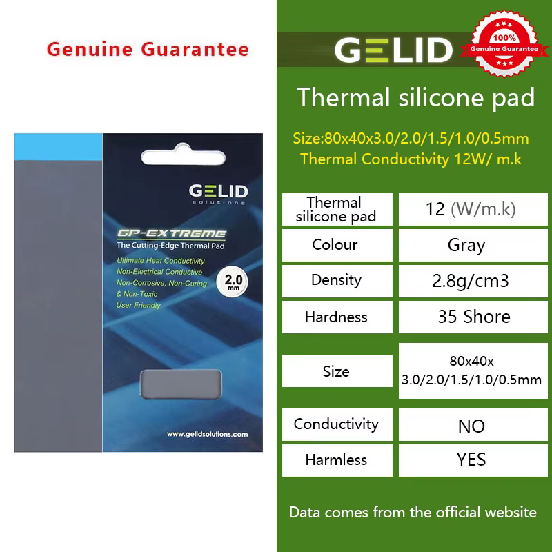GELID GP-EXTREME – Placa Silicona Disipación Térmica Alta Densidad