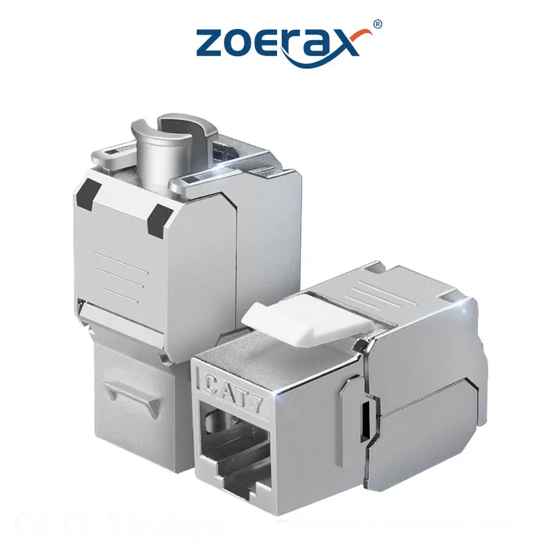 Conector Keystone RJ45 CAT7 blindado 10 Gbps