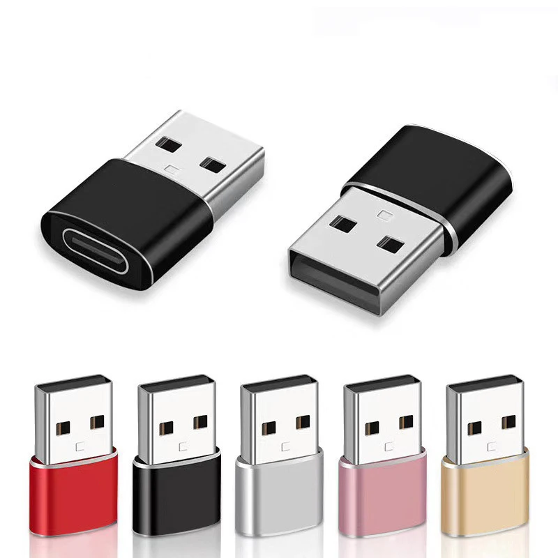Adaptador USB C a USB visto de frente
