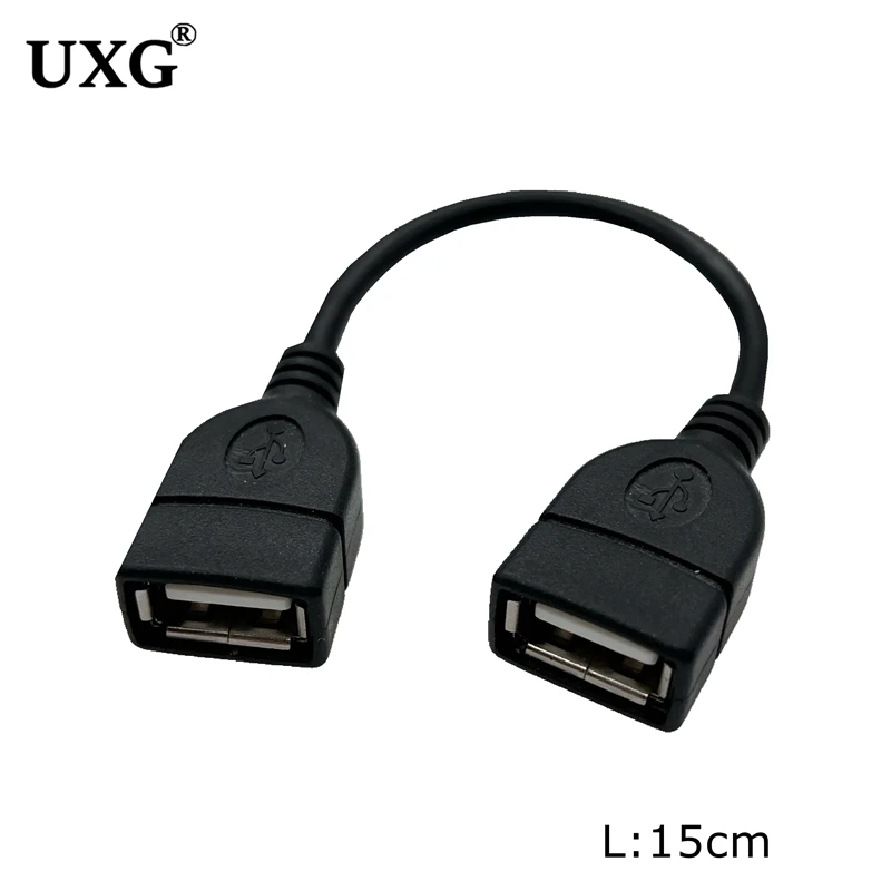 Cable USB hembra a hembra vista lateral