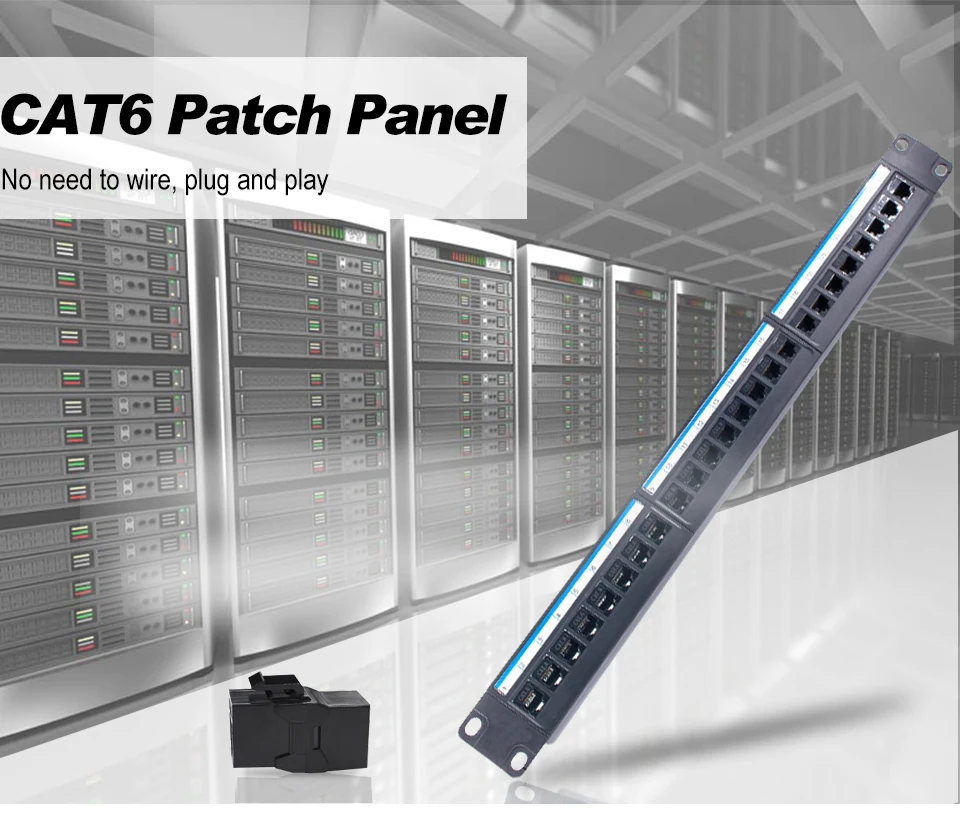 Panel OMAY instalado en rack
