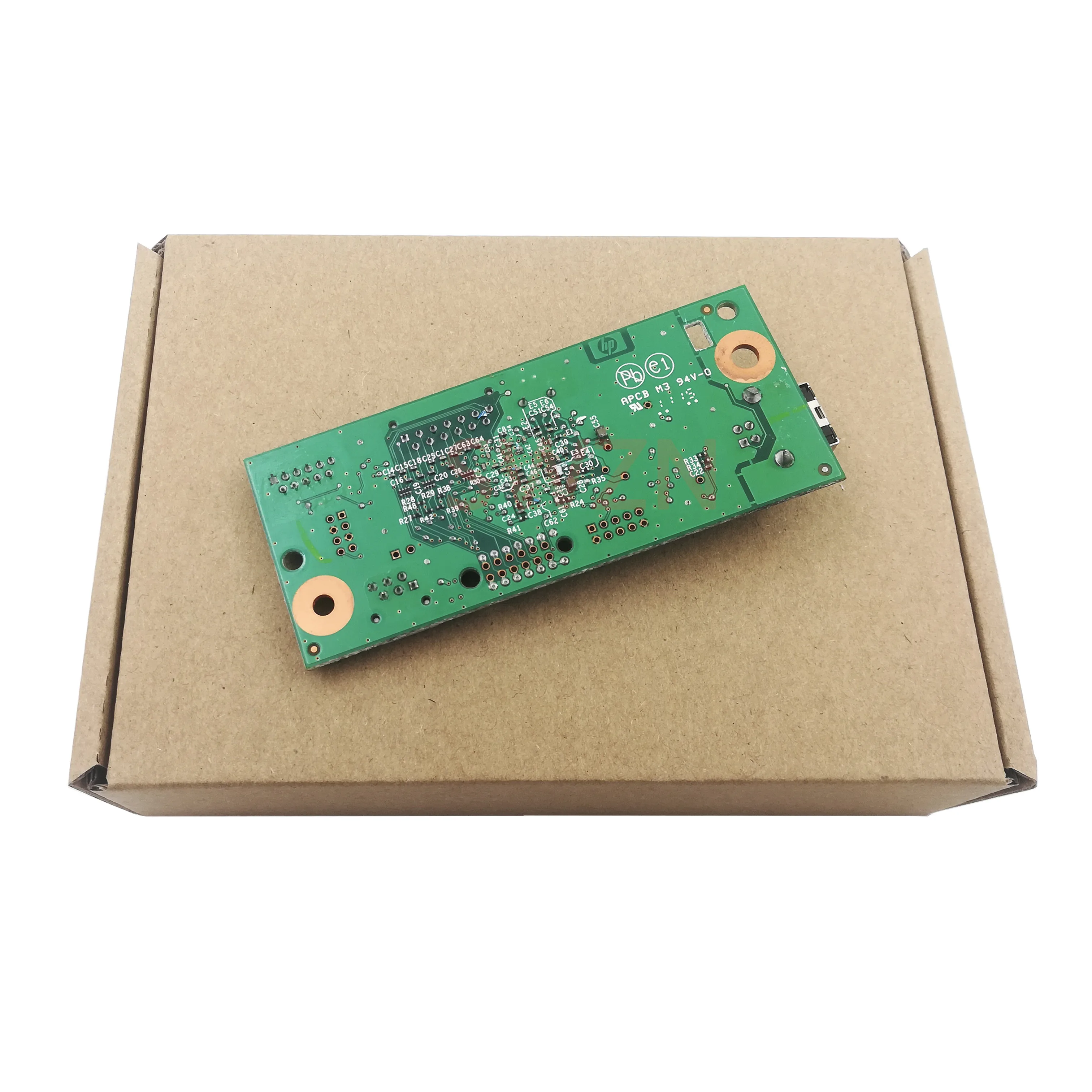 Placa base detall de circuitos y componentes