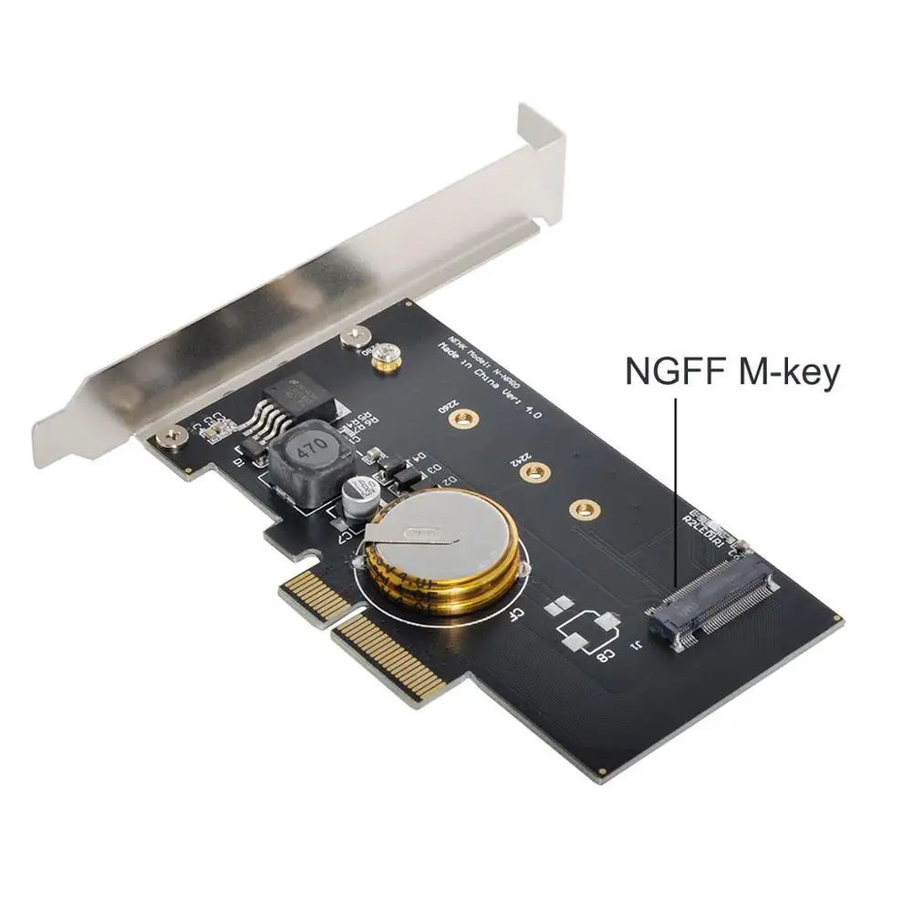 Adaptador PCIe 3.0 x4 a NVMe M.2 – Protección de energía 4.0F - imagen 2