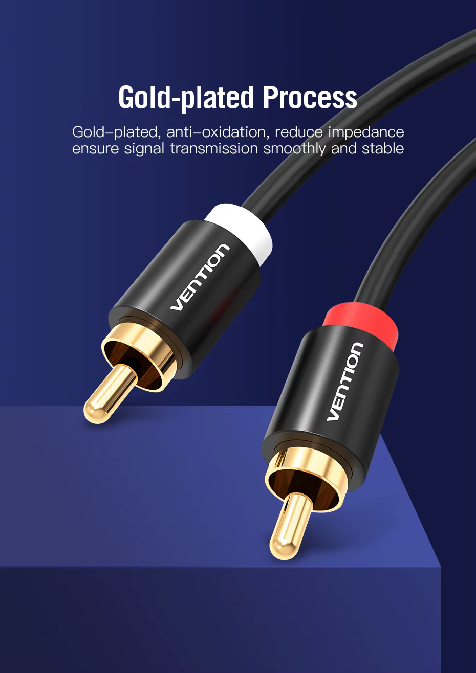 Conectores chapados en oro