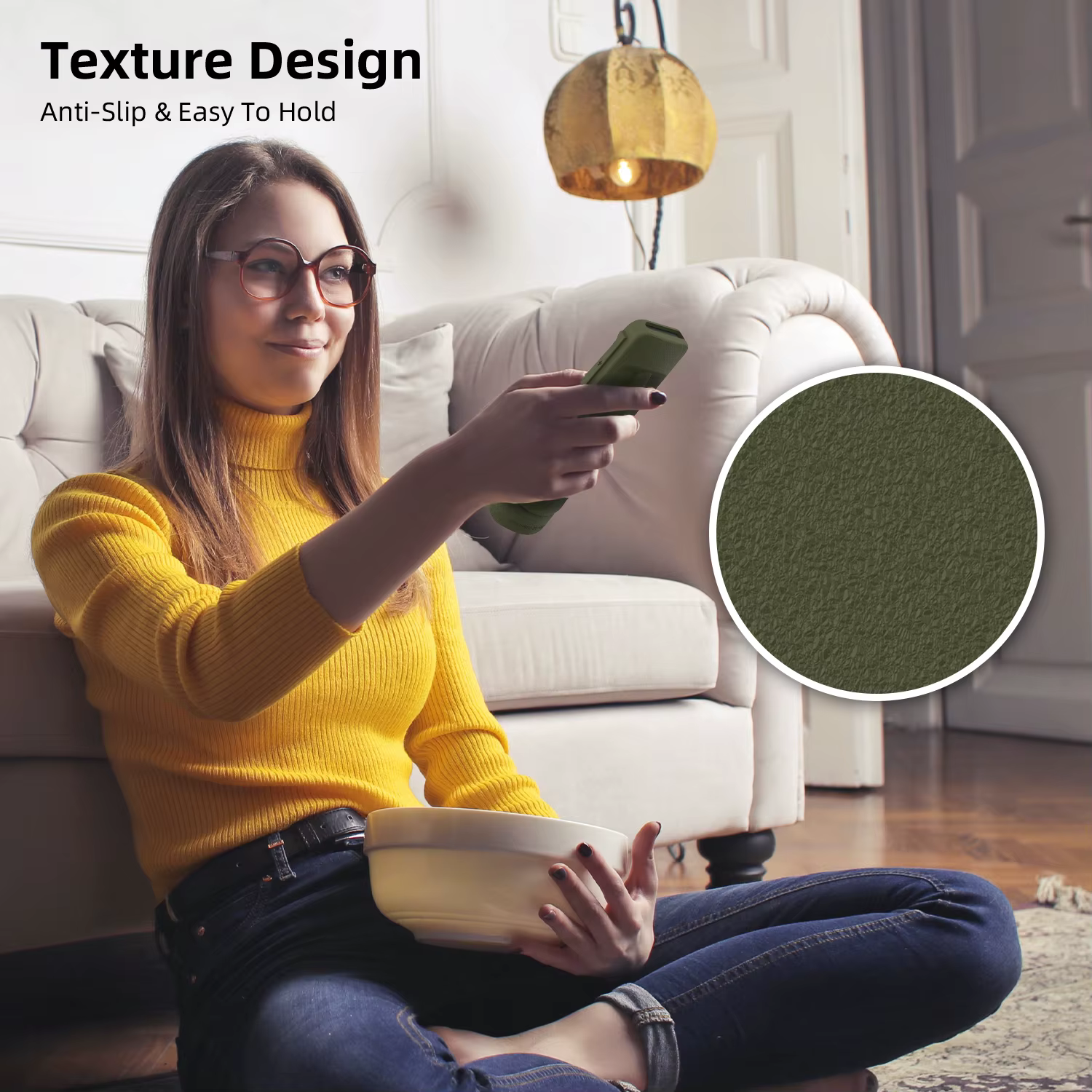 Funda abierta mostrando interior liso protector