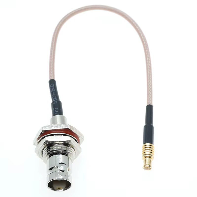 Imagen del BNC hembra tuerca mampara a MCX macho engarce lote pigtail jumper coaxial RG316 RF cable