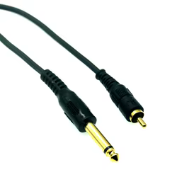 Cable Jack 6,35mm Mono a RCA Macho