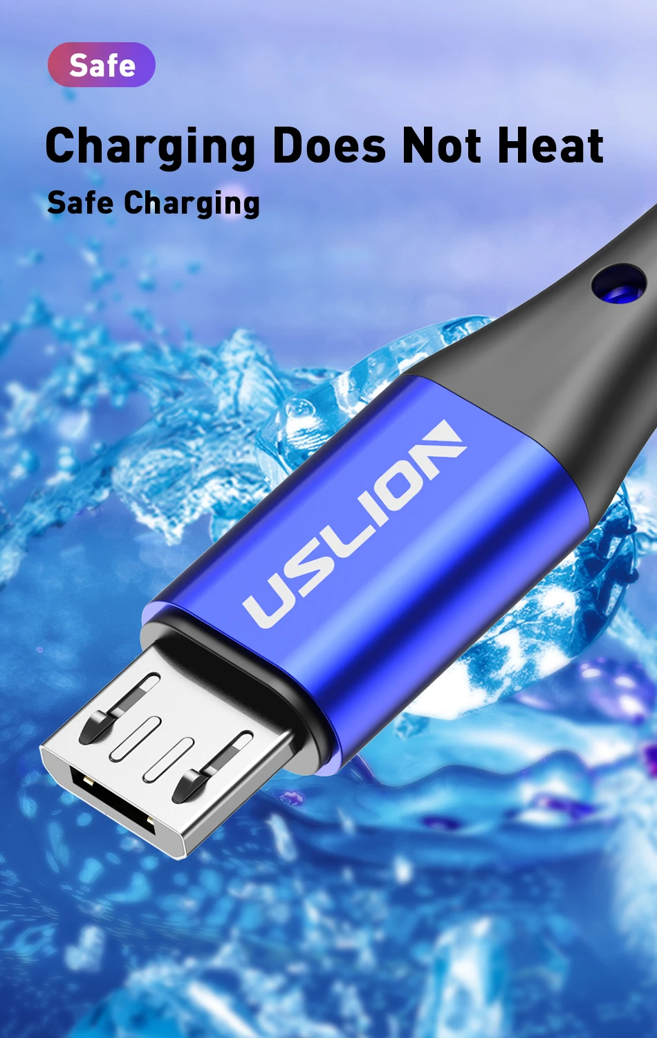 Cable Micro USB enrollado