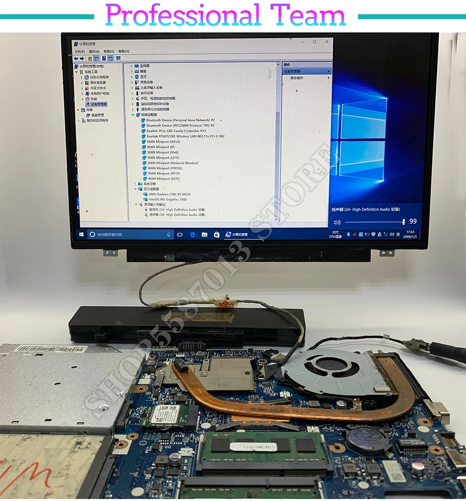 Detalle de las ranuras de memoria y socket CPU