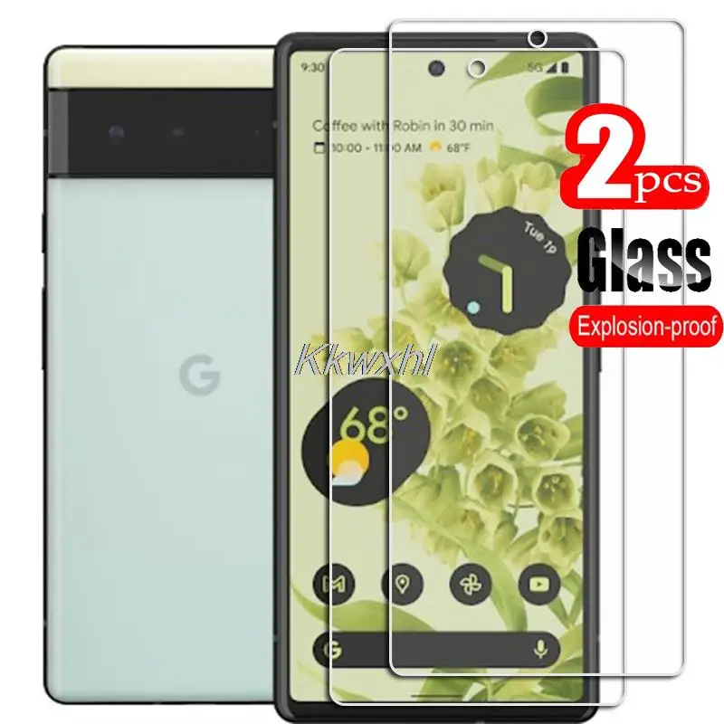 Pack de 2 protectores de vidrio templado para Google Pixel 6