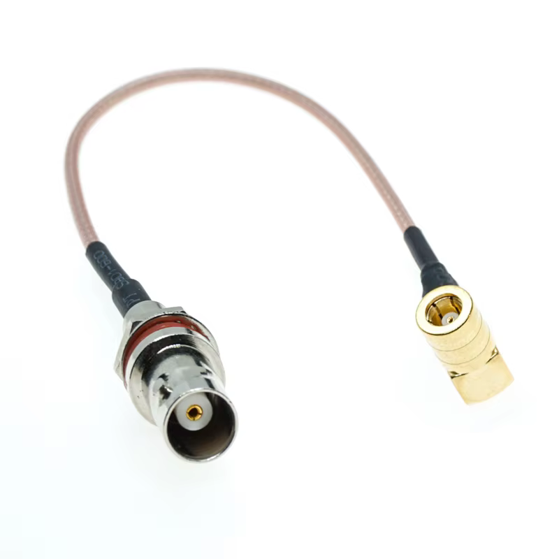 Cable pigtail SMB hembra a BNC hembra con sellado waterproof