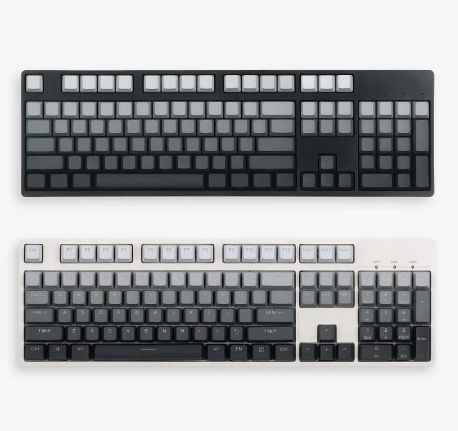 Juego de teclas Polar Day PBT para teclado mecánico