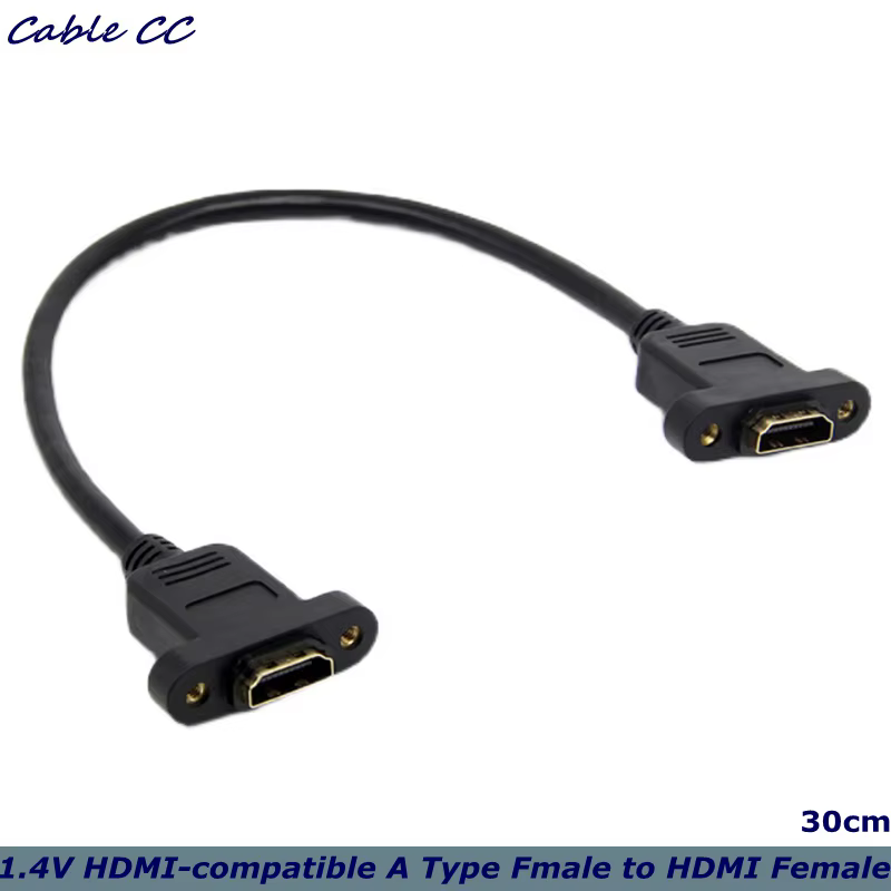 Cable de extensión HDMI con conectores dorados