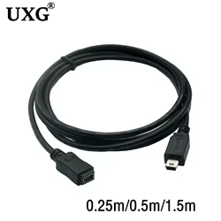 Cable extensión Mini USB B macho hembra para sincronización y carga