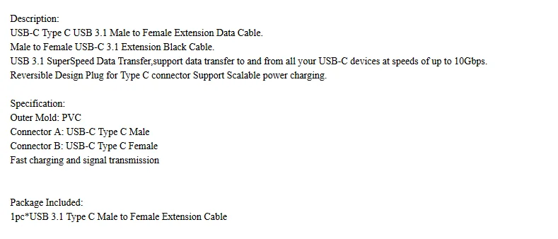 Cable UXG 4K USB-C a USB-C