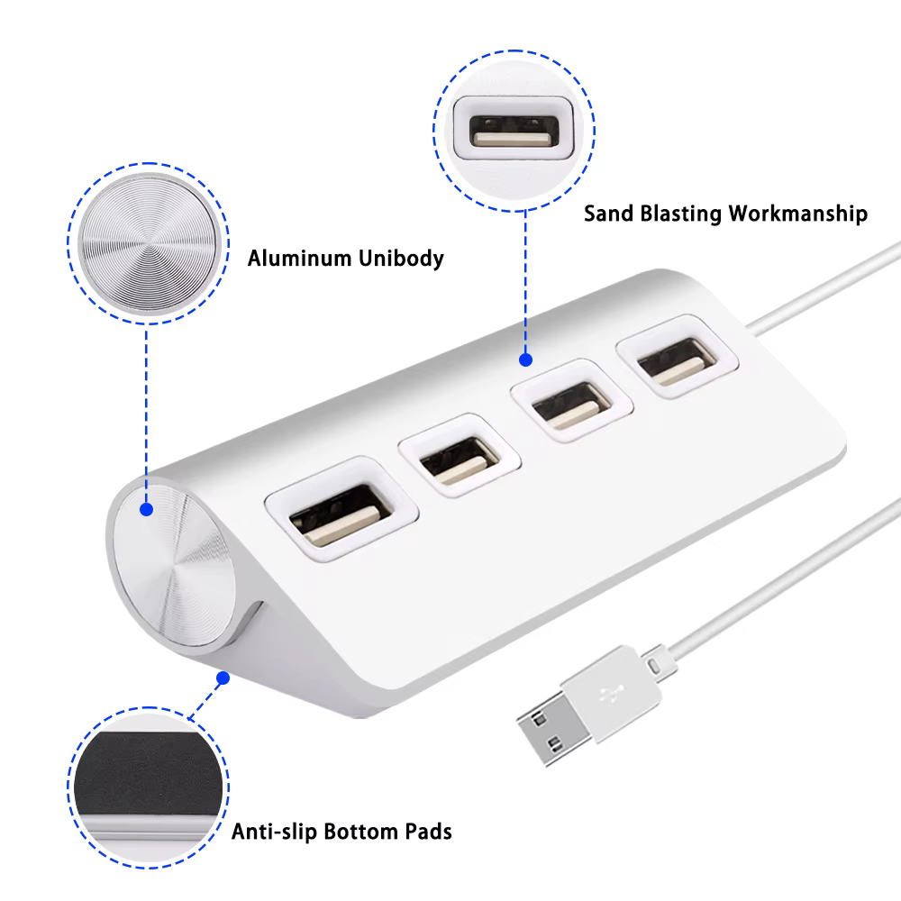 Hub USB visto frontal