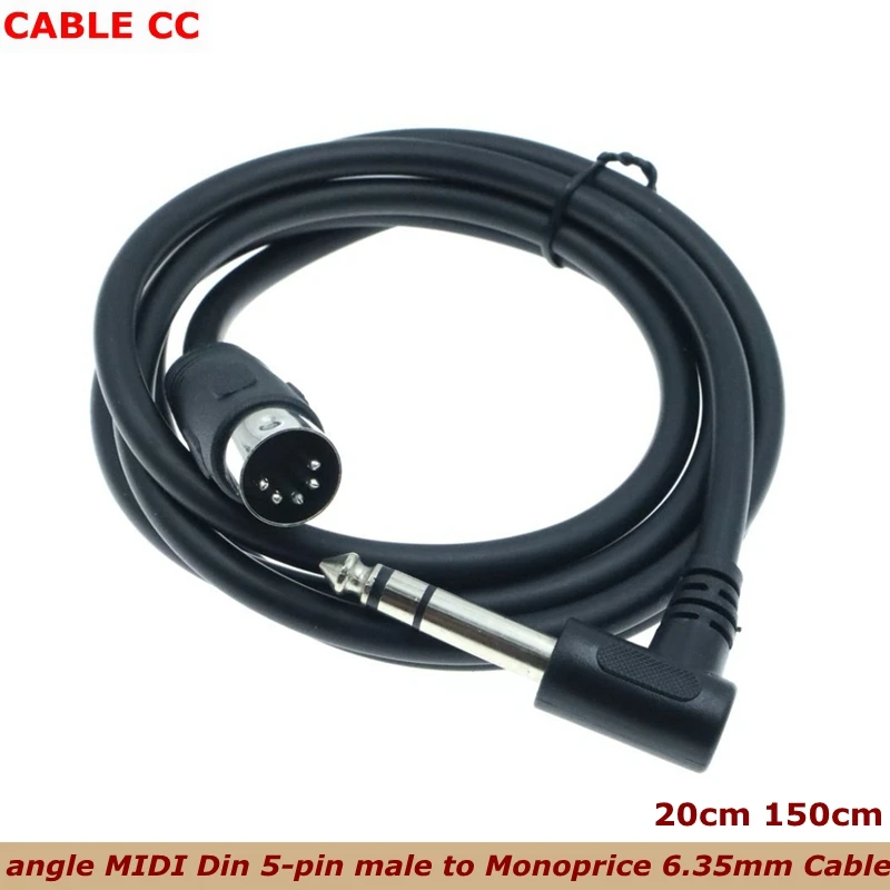 Cable MIDI Din 5 pines a Jack 6,35mm Estéreo – Mezclador y Piano Eléctrico