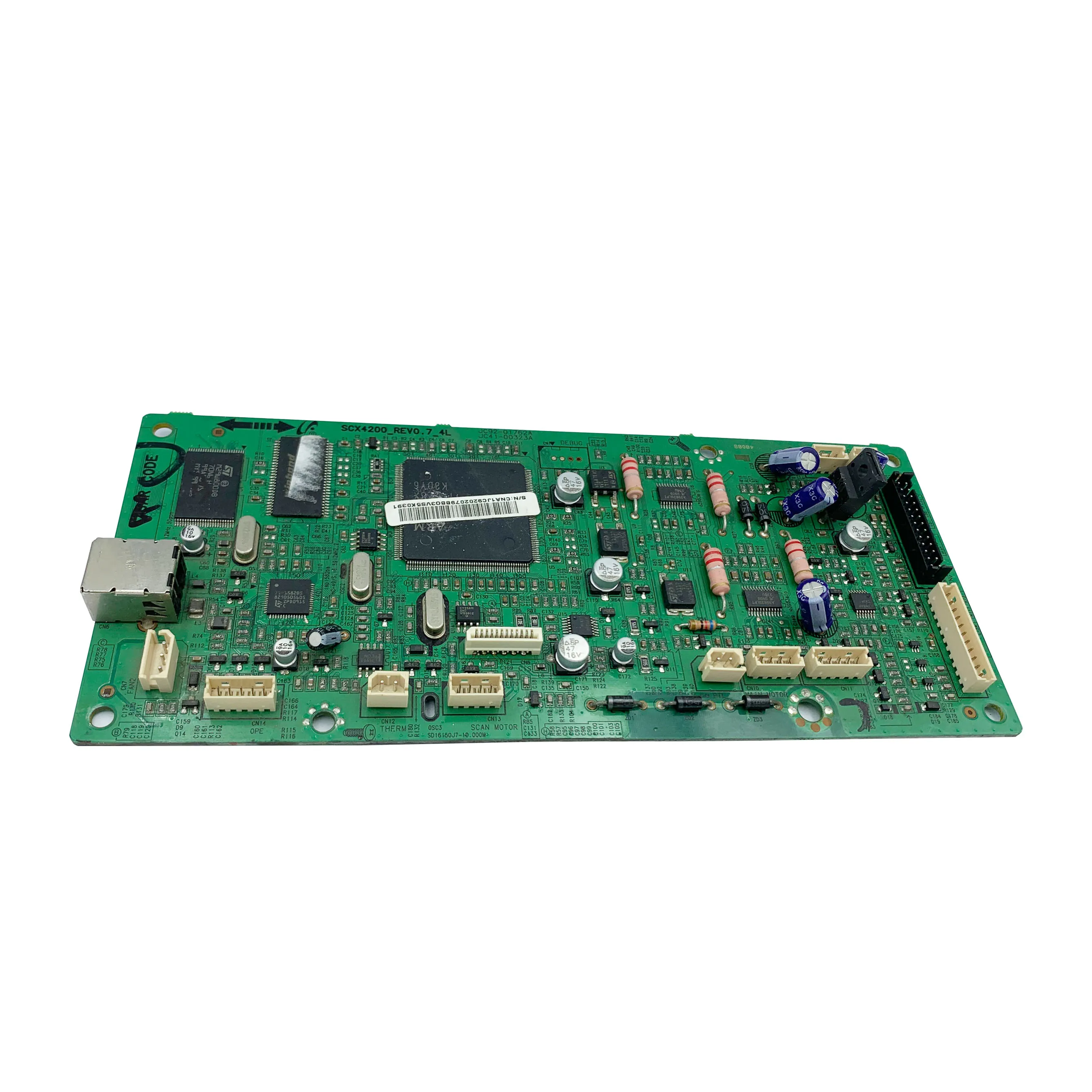 Formatter Samsung SCX-4300 vista frontal con conectores