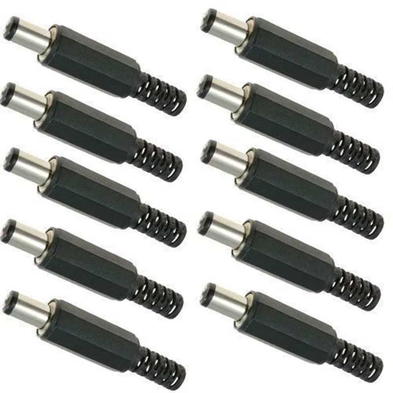 Conectores DC macho 2,1mm x 5,5mm